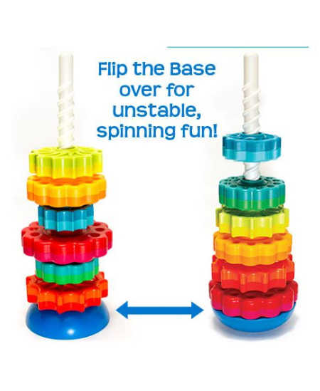 Besisukanti piramidė FATBRAINTOYS „SpinAgain“