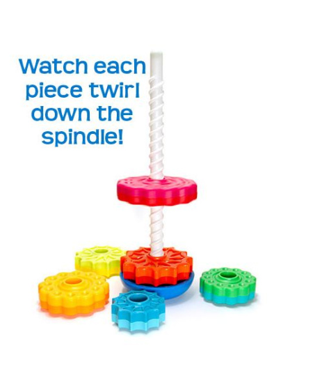 Besisukanti piramidė FATBRAINTOYS „SpinAgain“