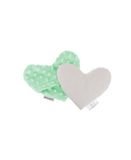 Vyšnių kauliukų pagalvėlė BOCIOLAND, Mėtinė širdelė