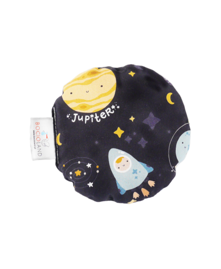 Vyšnių kauliukų pagalvėlė BOCIOLAND, balta, kosmosas, BL61