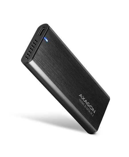 AXAGON External USB-C 3.2 Gen 2 metal box for M.2 NVMe & SATA SSD disks | EEM2-SB2