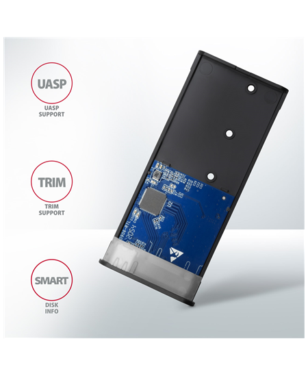 AXAGON External USB-C 3.2 Gen 2 metal box for M.2 NVMe & SATA SSD disks | EEM2-SB2