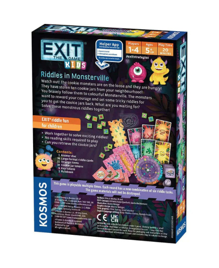 Mokslinis žaidimas THAMES&KOSMOS „Exit kids - Riddles in Monsterville“