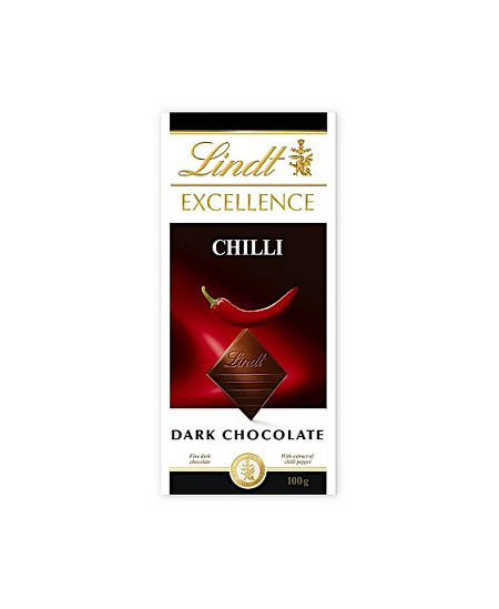 Šokoladas LINDT Excellence, juodas, su aitriosiomis paprikomis, 100g