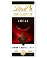 Šokoladas LINDT Excellence, juodas, su aitriosiomis paprikomis, 100g