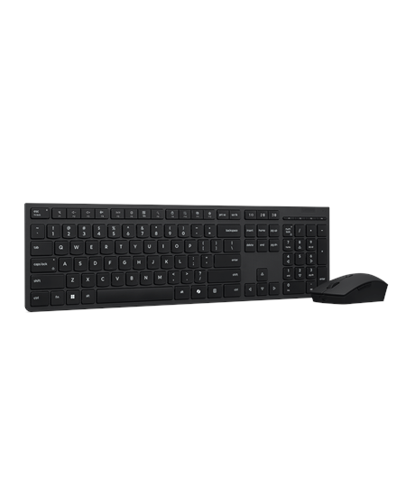 Lenovo Professional Wireless Rechargeable Combo Keyboard and Mouse | Keyboard and Mouse Set | Wireless | Mouse included | US Eur