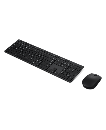 Lenovo Professional Wireless Rechargeable Combo Keyboard and Mouse | Keyboard and Mouse Set | Wireless | Mouse included | US Eur
