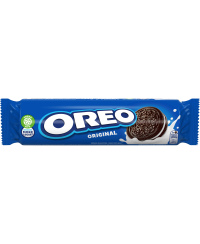 Kakaviniai sausainiai OREO su vanilės skonio įdaru, 154 g
