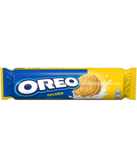 Sausainiai OREO  Golden vanilės skonio įdaru, 154 g