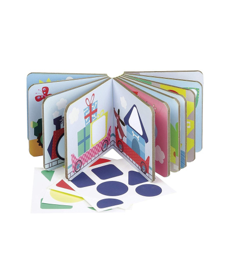 Knyga su lipdukais Apli Kids „GEOMETRINĖS FORMOS“