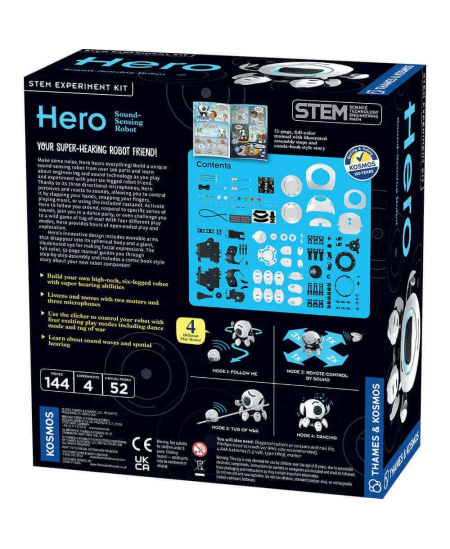 Į garsą reaguojantis robotas THAMES&KOSMOS „Herojus“