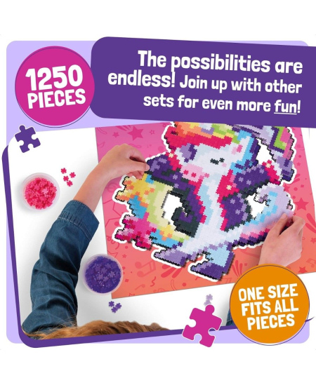 Kūrybinė mozaika FatBrainToys „Jixelz - Magiški gyvūnai“ (1250 d.)