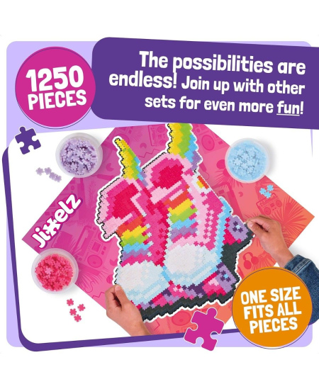 Kūrybinė mozaika FatBrainToys „Jixelz - Riedučiai ir ausinės“ (1250 d.)