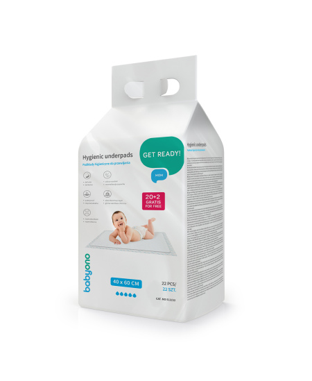 Babyono kūdikio pervystymo paklotai 22 vnt 40x60 513/22