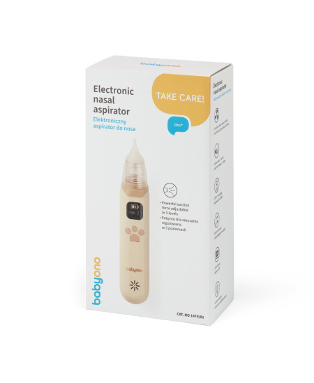 Elektroninis aspiratorius BABYONO, rudas 