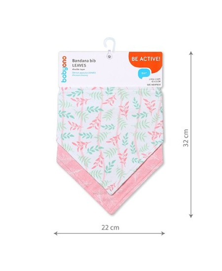 BabyOno seilinukas-šalikas 2 vnt., lapai, 879/10