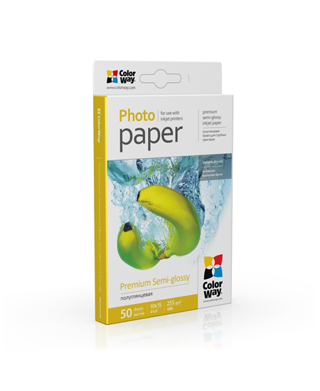 ColorWay Photo Paper, 50 sheets | 255 g/m² | 10x15 | Premium Semi-Glossy