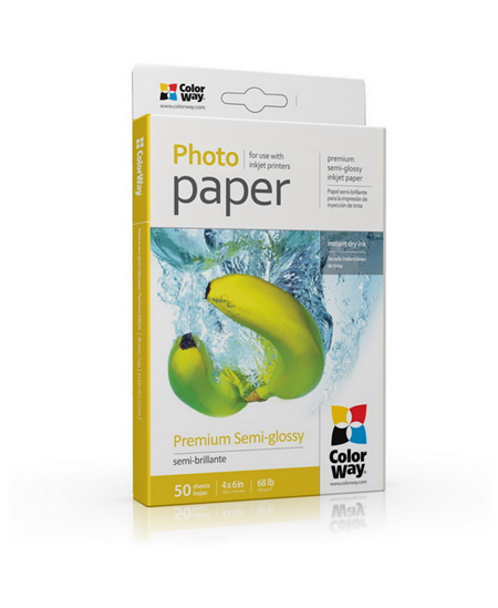 ColorWay Photo Paper, 50 sheets | 255 g/m² | 10x15 | Premium Semi-Glossy