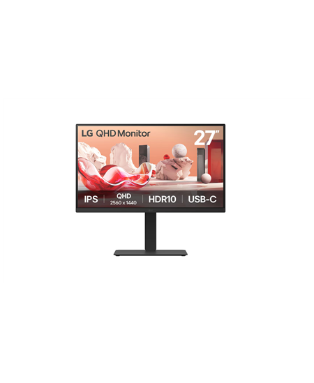 LG | 27BA75QB-B | 27 " | IPS | 16:9 | 100 Hz | 5 ms | 2560 x 1440 pixels | 280 cd/m² | HDMI ports quantity 1 | Black