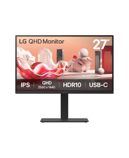 LG | 27BA75QB-B | 27 " | IPS | 16:9 | 100 Hz | 5 ms | 2560 x 1440 pixels | 280 cd/m² | HDMI ports quantity 1 | Black