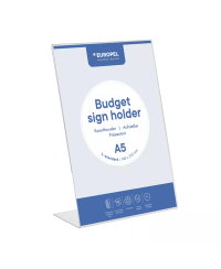 Informacinis stovas EUROPEL Budget, L tipo, A5, vertikalus