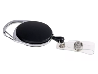 Ritė su karabinu ir juostele  EUROPEL, juoda