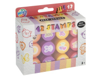 Savaime sudrėkinami antspaudukai  MOXY, raudona, 12 vnt.