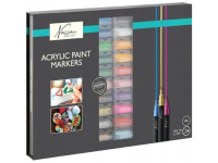 Akrilinių markerių rinkinys dėžutėje NASSAU, 20 spalvų