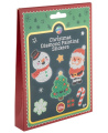 Deimantinė mozaika ant lipdukų MOXY Kalėdos, 12 vnt.