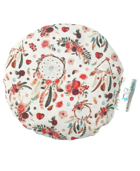 Vyšnių kauliukų pagalvėlė BOCIOLAND, rožinė sapnų gaudyklė, BL213