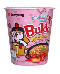 Ramenas SAMYANG, Hot Chicken Carbonara, puodelyje, 80 g