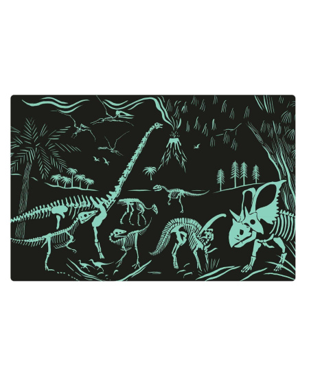 Tamsoje šviečianti dėlionė Apli Kids „Dinozaurai“