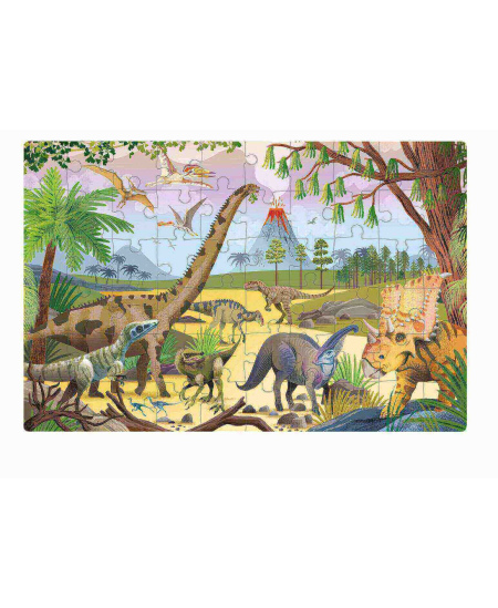 Tamsoje šviečianti dėlionė Apli Kids „Dinozaurai“