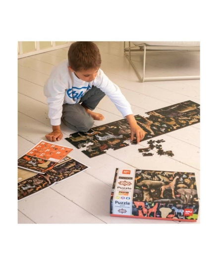 Pastabumo dėlionė Apli Kids „Nykstantys savanos gyvūnai“