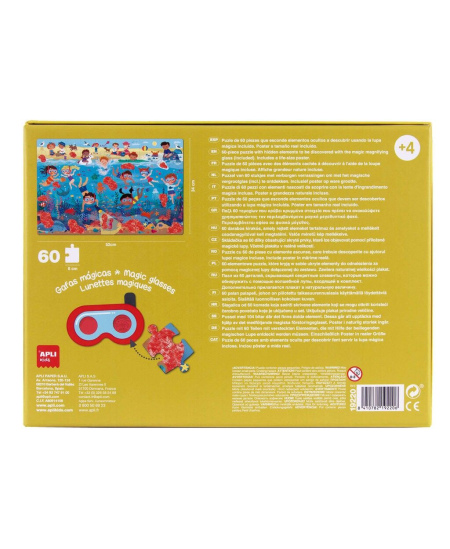 Dėlionė Apli KIds „Paslaptingas paplūdimys su stebuklingais akiniais“