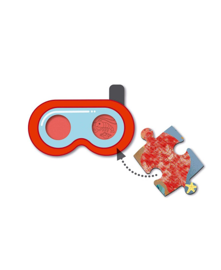 Dėlionė Apli KIds „Paslaptingas paplūdimys su stebuklingais akiniais“