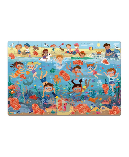 Dėlionė Apli KIds „Paslaptingas paplūdimys su stebuklingais akiniais“