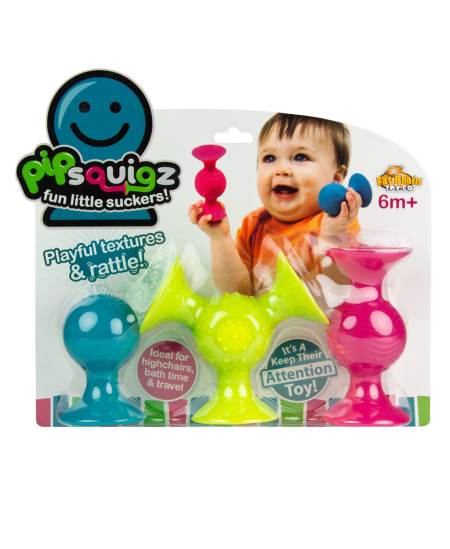 Lipšniukai - barškučiai FatBrainToys „PipSquigz“