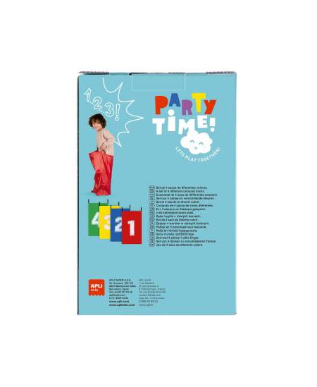 Spalvoti šokinėjimo maišai Apli Kids (4 vnt.)