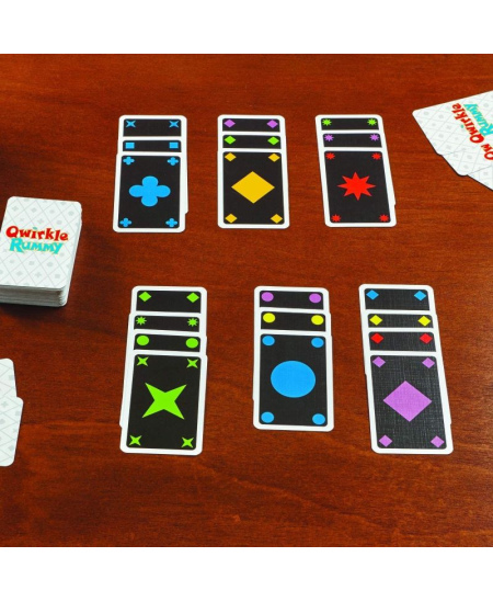 Stalo žaidimas MindWare „Qwirkle Rummy“