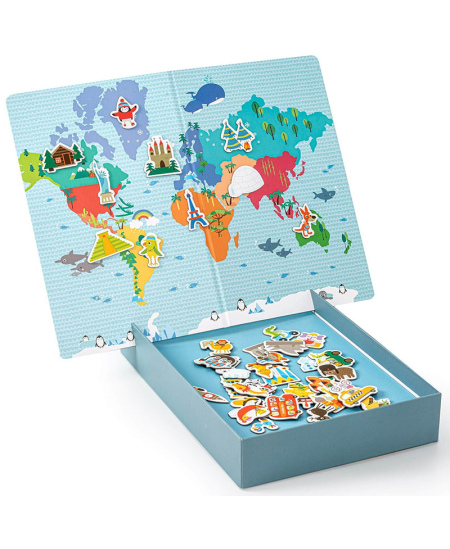 Magnetinis žaidimas Apli Kids „Pasaulio žemėlapis“
