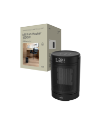 Mill FH1500BLACK | Ceramic fan heater | 1500 W | Suitable for rooms up to 22 m² | Black