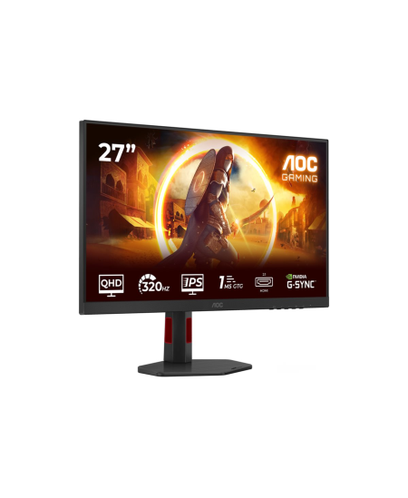 AOC | Q27G4SRU | 27 " | Fast IPS | QHD | 16:9 | 320 Hz | 0.3 ms | 2560 x 1440 pixels | 400 cd/m² | HDMI ports quantity 2 |