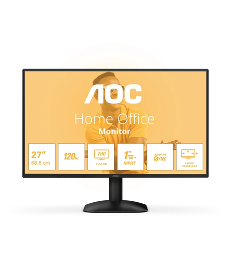 AOC | 27B31H | 27 " | IPS | FHD | 16:9 | 120 Hz | 1 ms | 1920 x 1080 pixels | 300 cd/m² | HDMI ports quantity 1 | Black