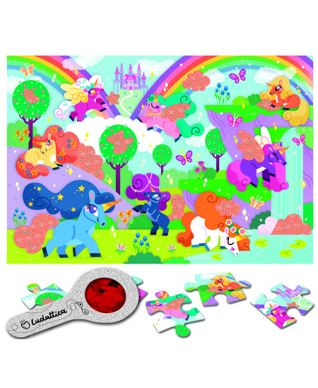 Dėlionė su paslaptimis LUDATTICA Vienaragiai, 24 det.