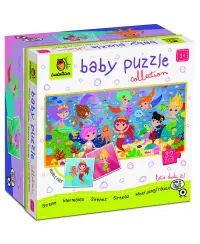 Dvipusė dėlionė mažyliams LUDATTICA Undinėlės, 32 det.