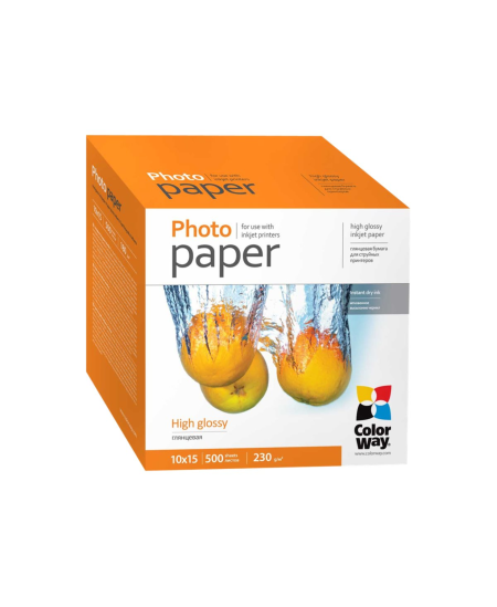 ColorWay Photo Paper, 500 sheets | 230 g/m² | 10x15 | High Glossy