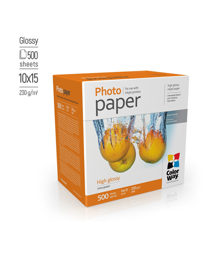ColorWay Photo Paper, 500 sheets | 230 g/m² | 10x15 | High Glossy