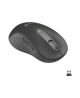 Logitech Signature M650 L Left Wireless Mouse, RF Wireless + Bluetooth, 2000 DPI, Graphite | Logitech