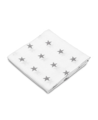 Sensillo vystyklas medvilninis, žvaigždutės, 70x80, 093